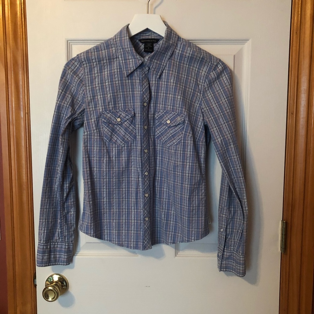 Girls small Abercrombie western shirt